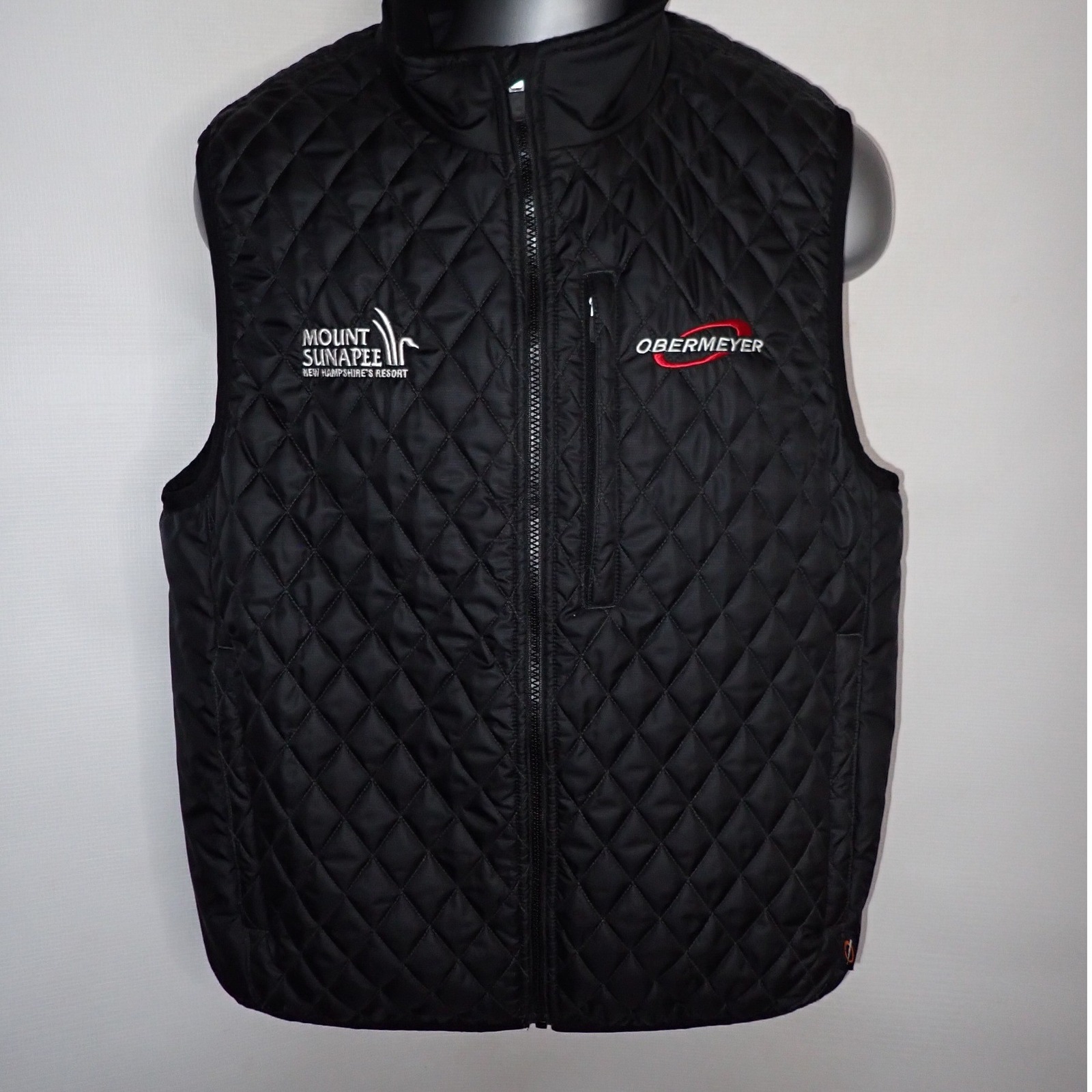 Obermeyer Men's Mount Sunapee Resort Quilted Puffer Vest Black Large Ski Winter